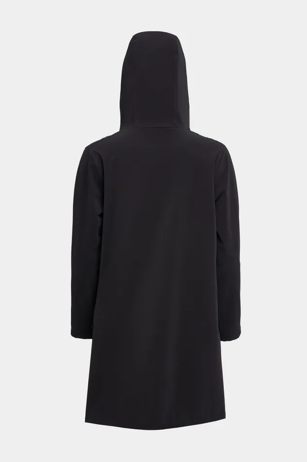 Raincoats Women Stutterheim Mosebacke Lightweight Matte Raincoat Black