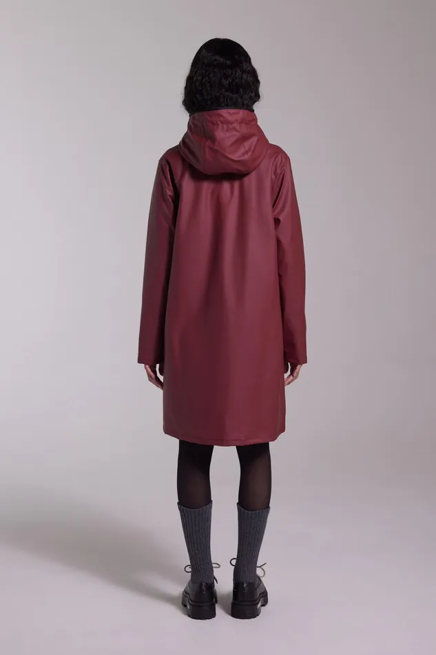 Raincoats Women Stutterheim Mosebacke Lightweight Raincoat Burgundy
