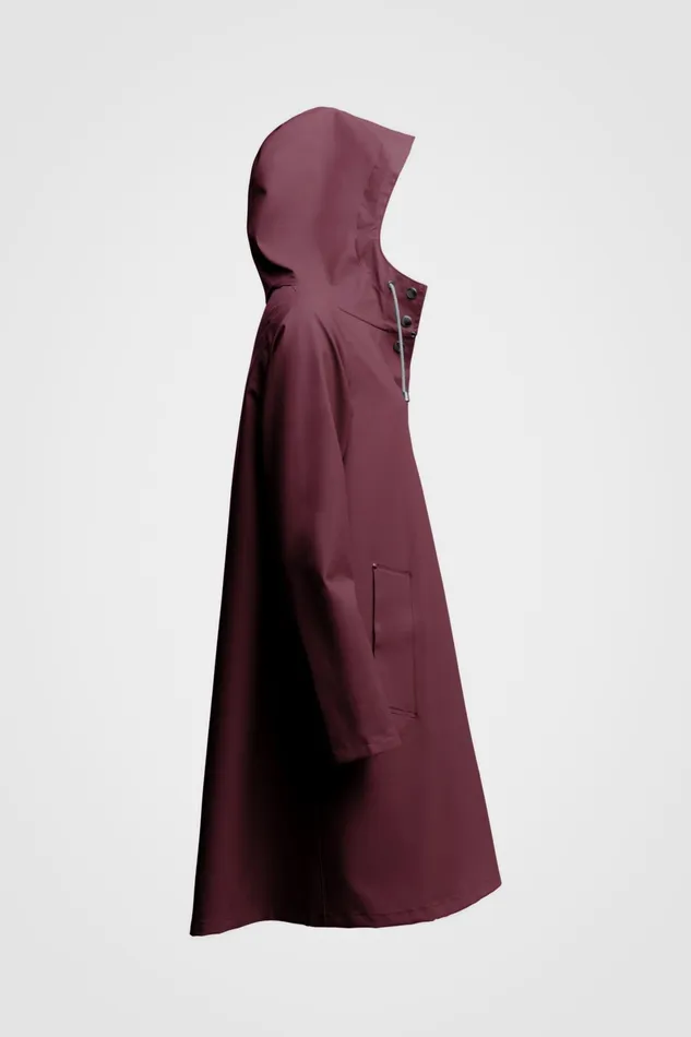 Raincoats Women Stutterheim Mosebacke Lightweight Raincoat Burgundy