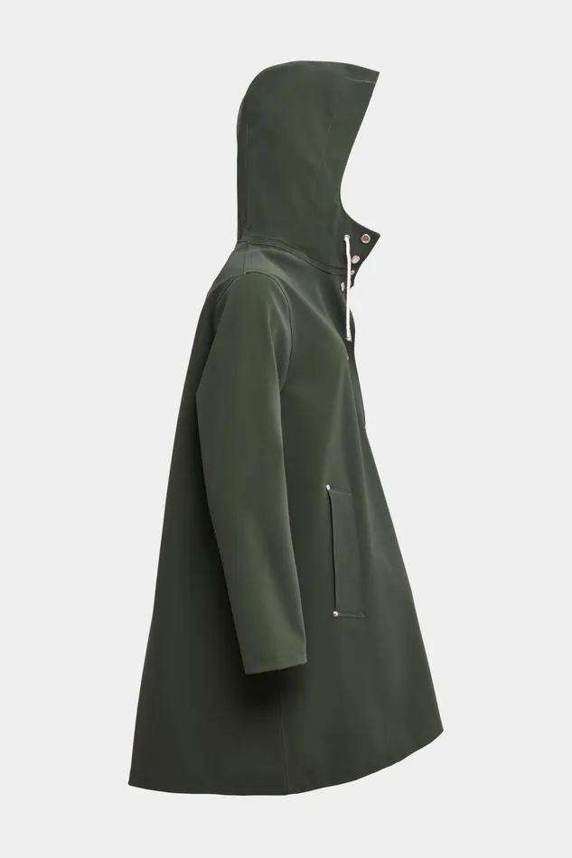 Raincoats Women Stutterheim Mosebacke Matte Raincoat Green