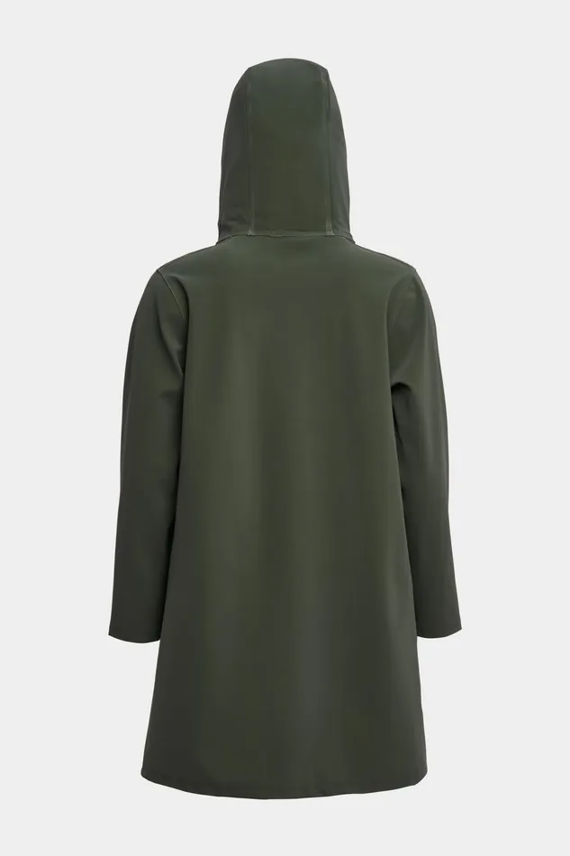 Raincoats Women Stutterheim Mosebacke Matte Raincoat Green