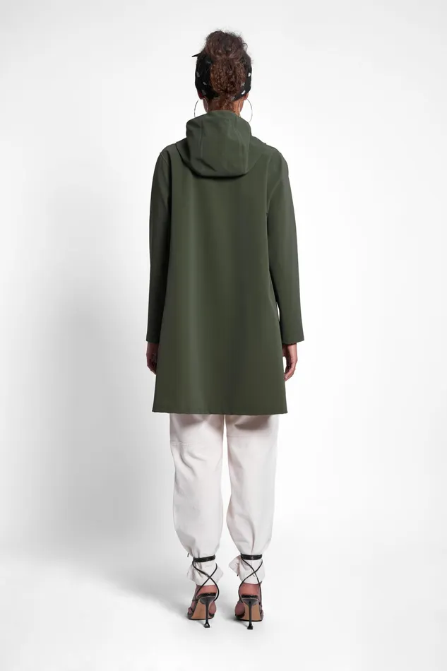 Raincoats Women Stutterheim Mosebacke Matte Raincoat Green