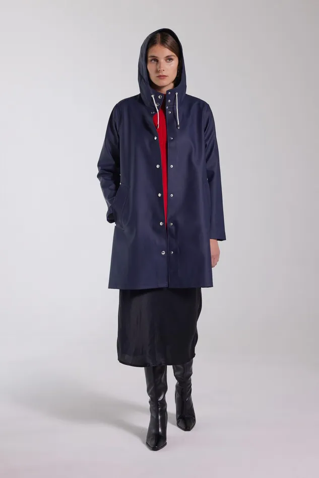 Raincoats Women Stutterheim Mosebacke Raincoat Navy