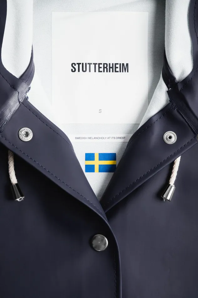Raincoats Women Stutterheim Mosebacke Raincoat Navy