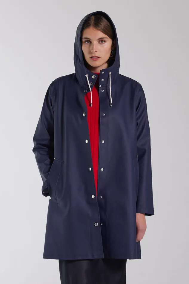 Raincoats Women Stutterheim Mosebacke Raincoat Navy