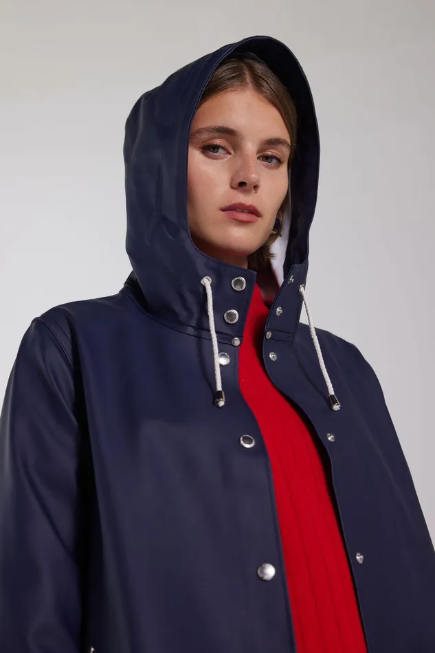 Raincoats Women Stutterheim Mosebacke Raincoat Navy