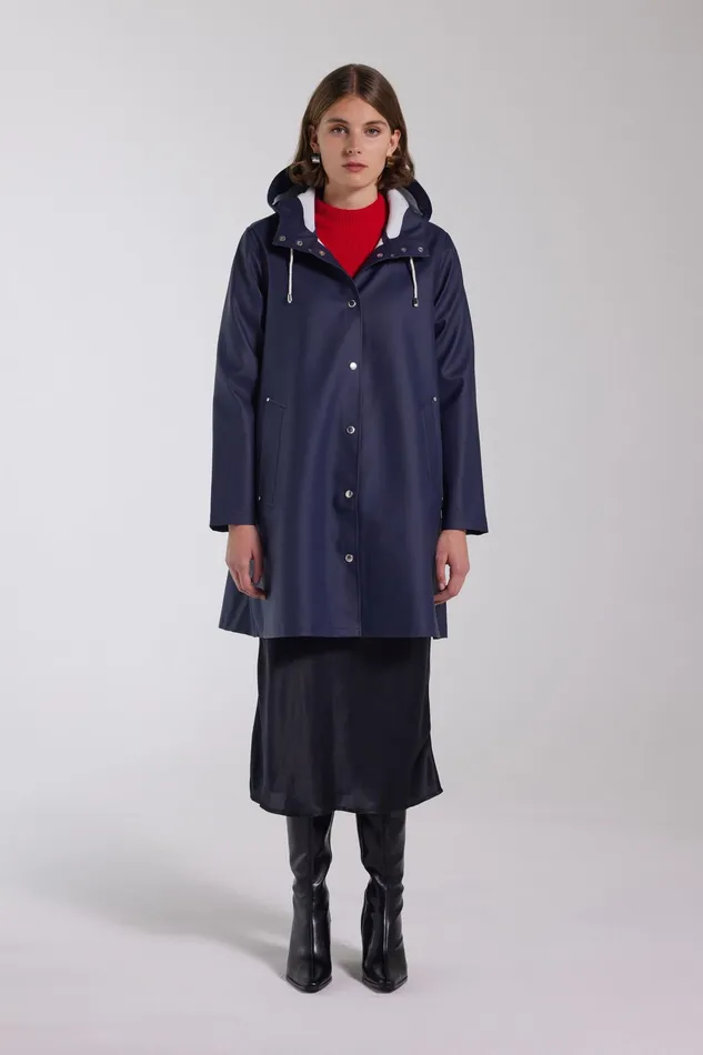 Raincoats Women Stutterheim Mosebacke Raincoat Navy