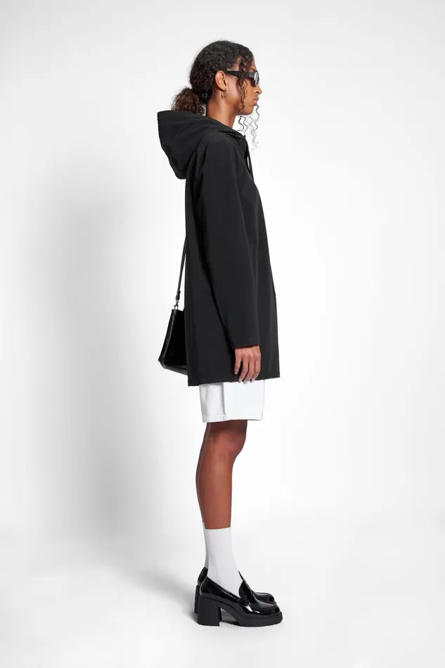 Raincoats Women Stutterheim Stockholm Lightweight Matte Raincoat Black