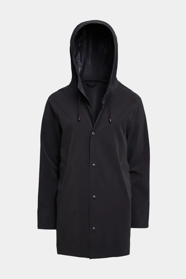 Raincoats Women Stutterheim Stockholm Lightweight Matte Raincoat Black