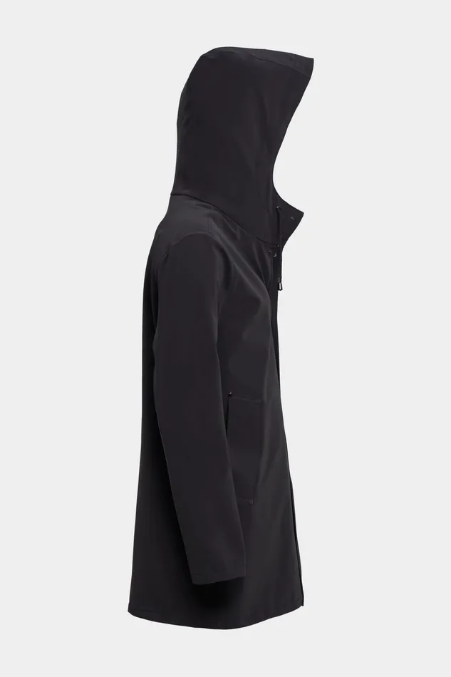 Raincoats Women Stutterheim Stockholm Lightweight Matte Raincoat Black