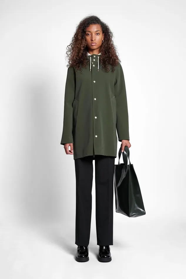 Raincoats Women Stutterheim Stockholm Matte Raincoat Green