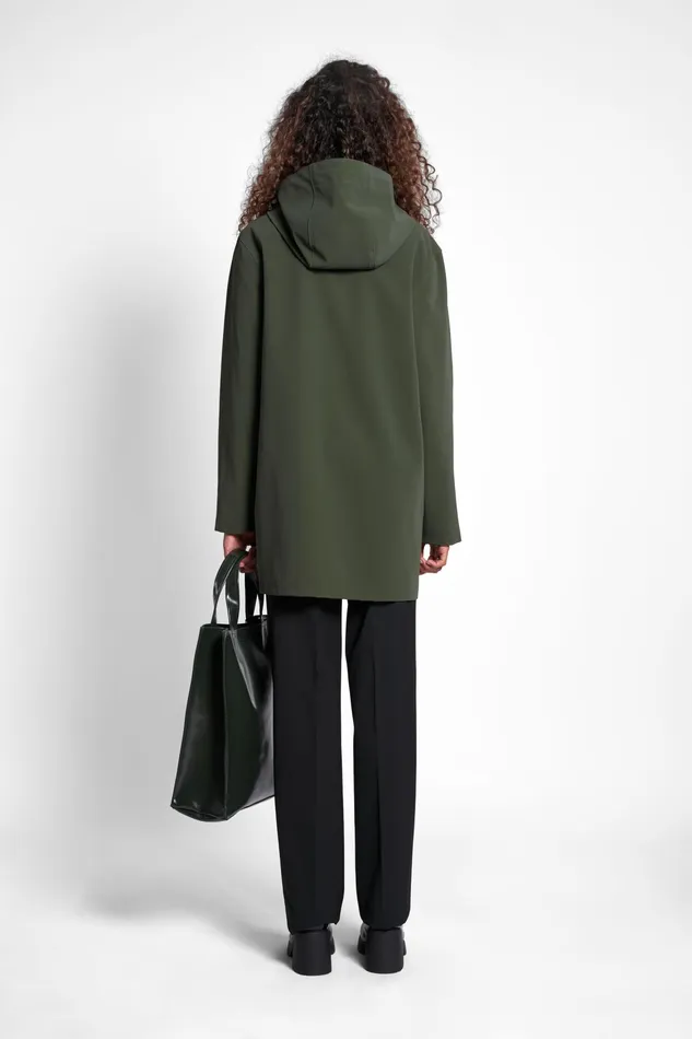 Raincoats Women Stutterheim Stockholm Matte Raincoat Green