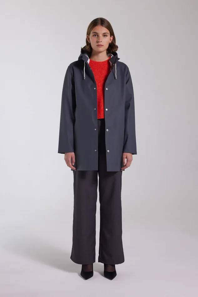 Raincoats Women Stutterheim Stockholm Raincoat Charcoal