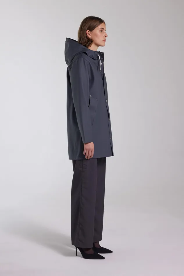 Raincoats Women Stutterheim Stockholm Raincoat Charcoal