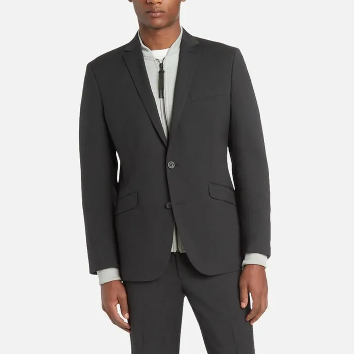 ReadyFlex ModernFit Suit Jacket Grey Check Men Kenneth Cole Suiting