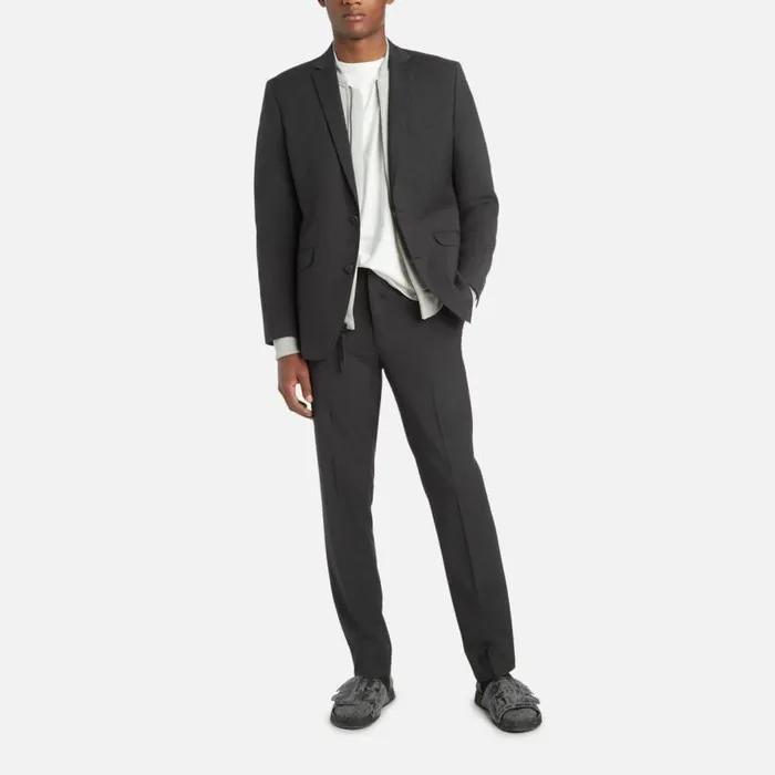 ReadyFlex ModernFit Suit Jacket Grey Check Men Kenneth Cole Suiting
