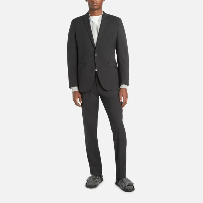 ReadyFlex ModernFit Suit Jacket Grey Check Men Kenneth Cole Suiting