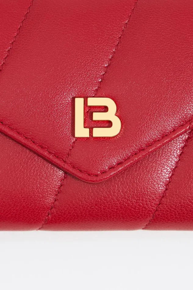 Red Leather Coin Pursecard Holder Red Women Bimba Y Lola Wallets And Coin Purses
