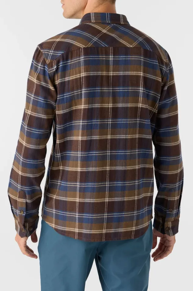 REDMOND PLAID STANDARD FIT LONG SLEEVE SHIRT Chocolate Chip Men O039NEILL Clothing