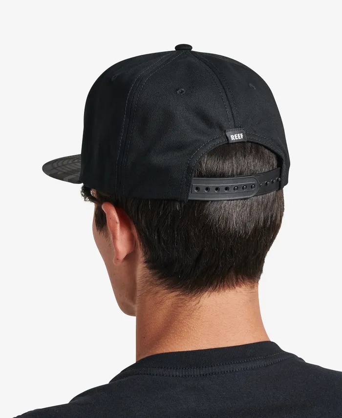 Reef Hats and Beanies Hightime Snapback Hat Caviar 8211 Men Reef Hats and Beanies Hightime Snapback Hat Caviar 8211 Men