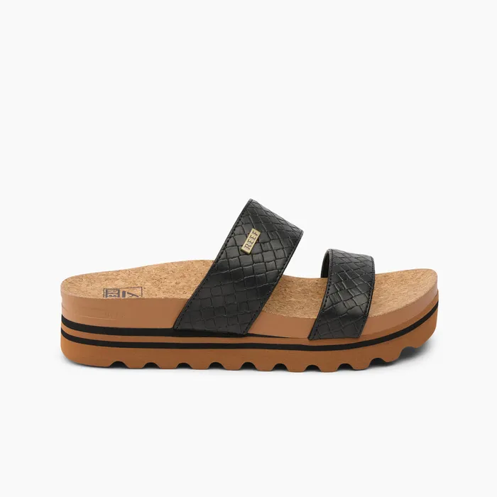 Reef Sandals Cushion Vista Hi Black Wicker 8211 Women
