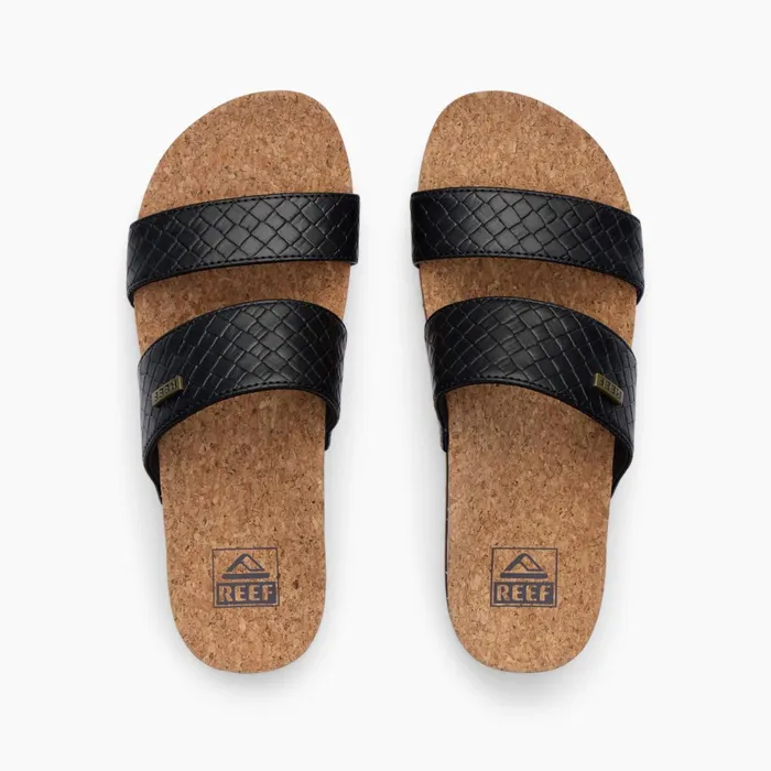 Reef Sandals Cushion Vista Hi Black Wicker 8211 Women
