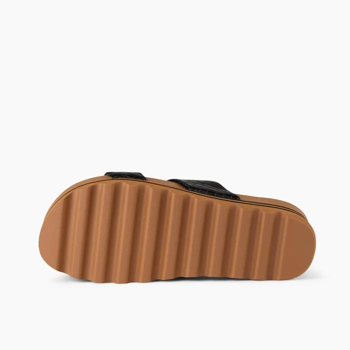 Reef Sandals Cushion Vista Hi Black Wicker 8211 Women