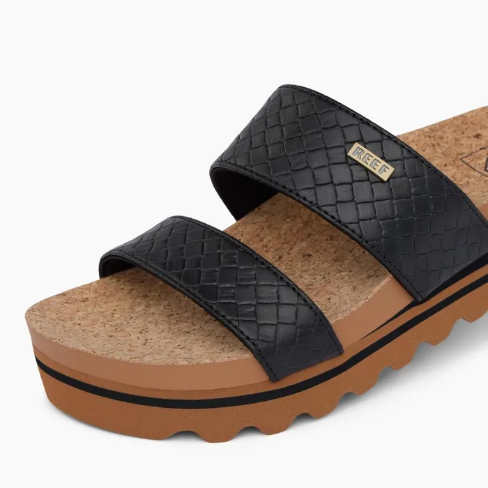 Reef Sandals Cushion Vista Hi Black Wicker 8211 Women