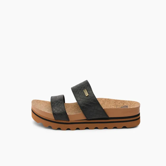 Reef Sandals Cushion Vista Hi Black Wicker 8211 Women