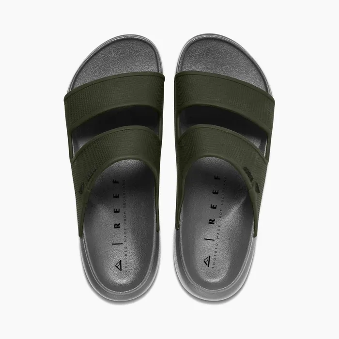 Reef Slides Oasis Double Up Greyolive 8211 Men