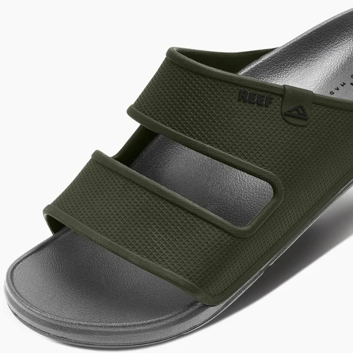 Reef Slides Oasis Double Up Greyolive 8211 Men