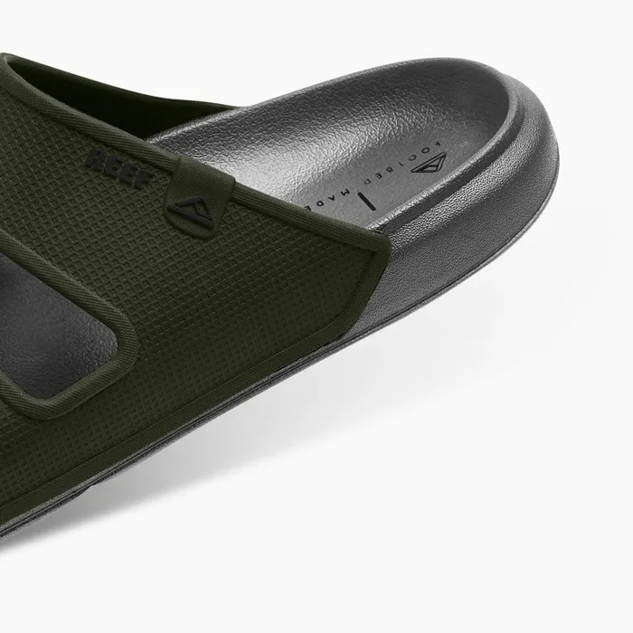 Reef Slides Oasis Double Up Greyolive 8211 Men
