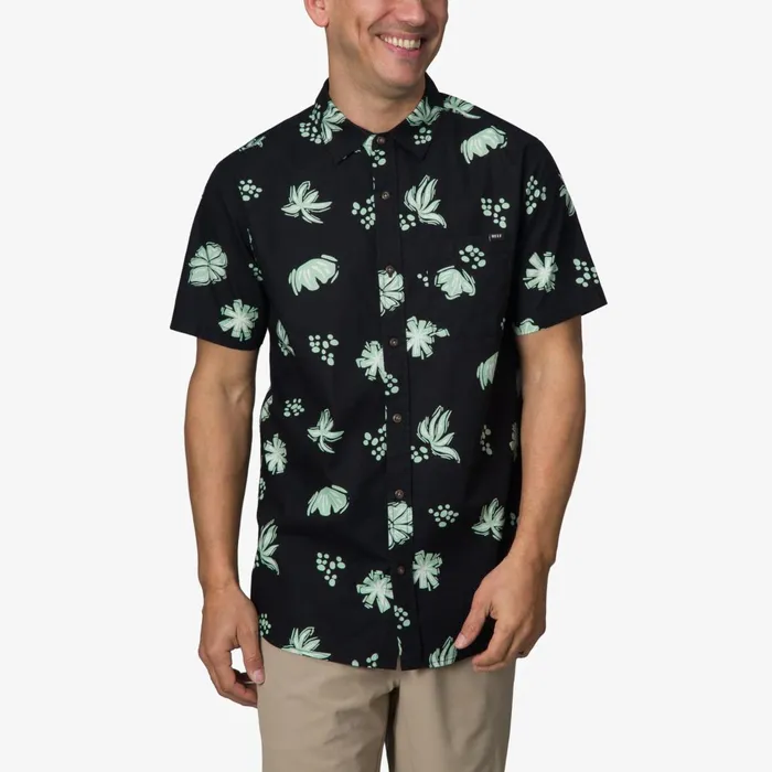 Reef TShirts and Shirts Lawson Short Sleeve Shirt Caviar 8211 Men