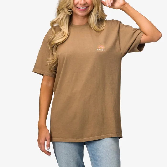 Reef TShirts Tanks and Dresses Ali Boyfriend Tee Lead Grey 8211 Women