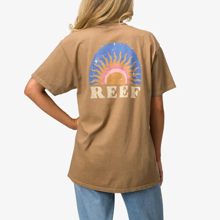 Reef TShirts Tanks and Dresses Ali Boyfriend Tee Lead Grey 8211 Women Reef TShirts Tanks and Dresses Ali Boyfriend Tee Lead Grey 8211 Women