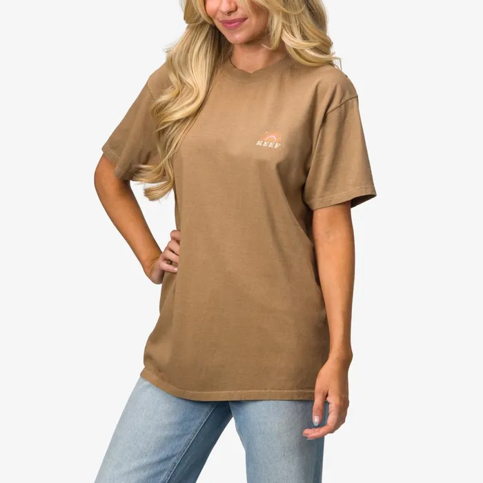 Reef TShirts Tanks and Dresses Ali Boyfriend Tee Lead Grey 8211 Women Reef TShirts Tanks and Dresses Ali Boyfriend Tee Lead Grey 8211 Women