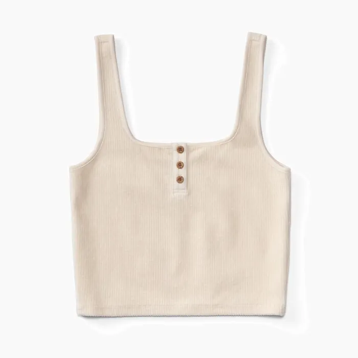 Reef TShirts Tanks and Dresses All Day Corduroy Crop Tank Top Fog 8211 Women Reef TShirts Tanks and Dresses All Day Corduroy Crop Tank Top Fog 8211 Women