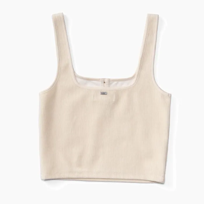 Reef TShirts Tanks and Dresses All Day Corduroy Crop Tank Top Fog 8211 Women Reef TShirts Tanks and Dresses All Day Corduroy Crop Tank Top Fog 8211 Women