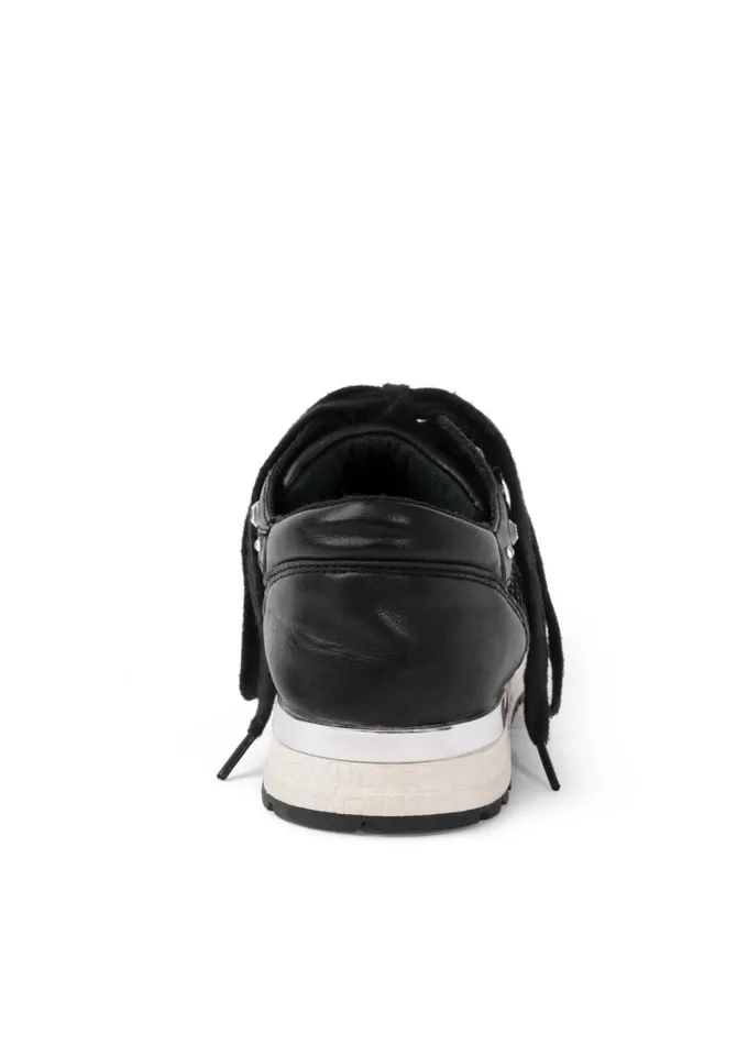 RHINESTONE NET SNEAKERS Black Women VENUS Casual