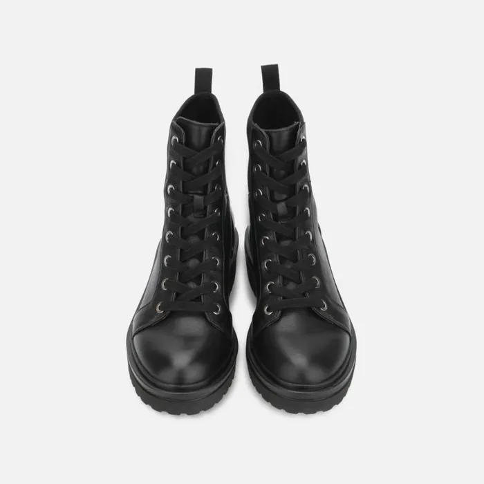 Rhode Leather Light Combat Boot With Polar Grip Black Women Kenneth Cole Boots Booties