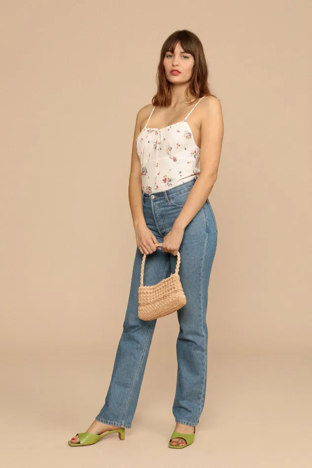 Rouje DARIUS Top Ecru Bouquet Du Sud Women Tshirts and Tank Tops