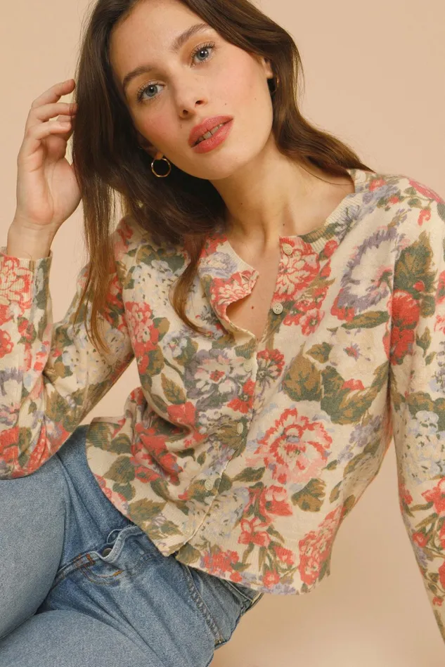 Rouje ENZO Cardigan La Mamma Ecru Women Knits