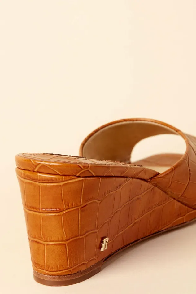 Rouje JOELLE Mules Croco Miel Women Shoes