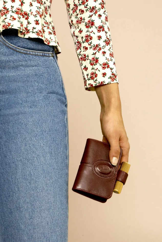 Rouje KIKI Wallet Nappa Bordeaux Women Small Leather Goods