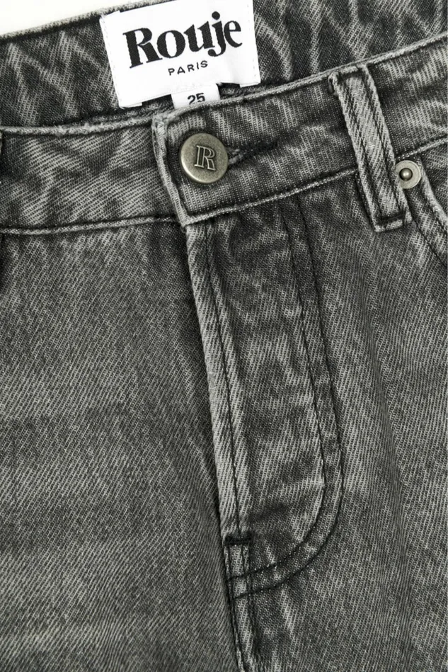 Rouje OPERA Jeans Noir Vintage Wash Women Pants