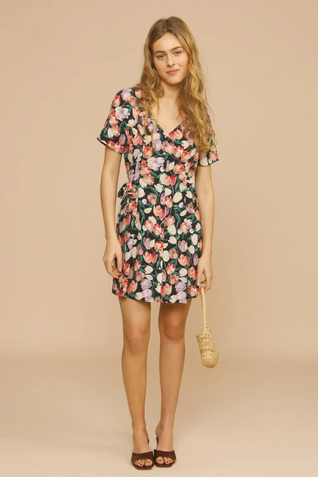 Rouje RENATA Dress Tulipano Noir Women Dresses