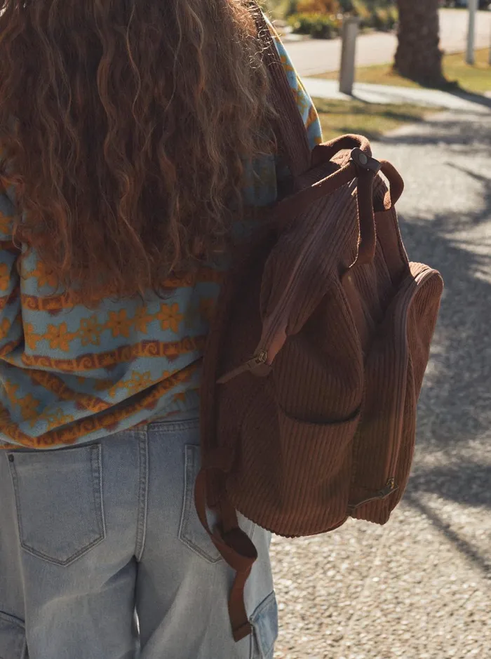 Roxy Backpacks Cozy Nature Medium Corduroy Backpack Bitter Chocolate 8211 Women