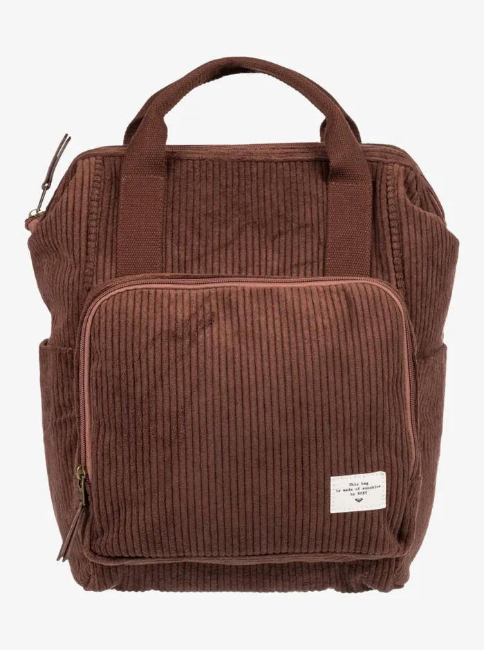 Roxy Backpacks Cozy Nature Medium Corduroy Backpack Bitter Chocolate 8211 Women