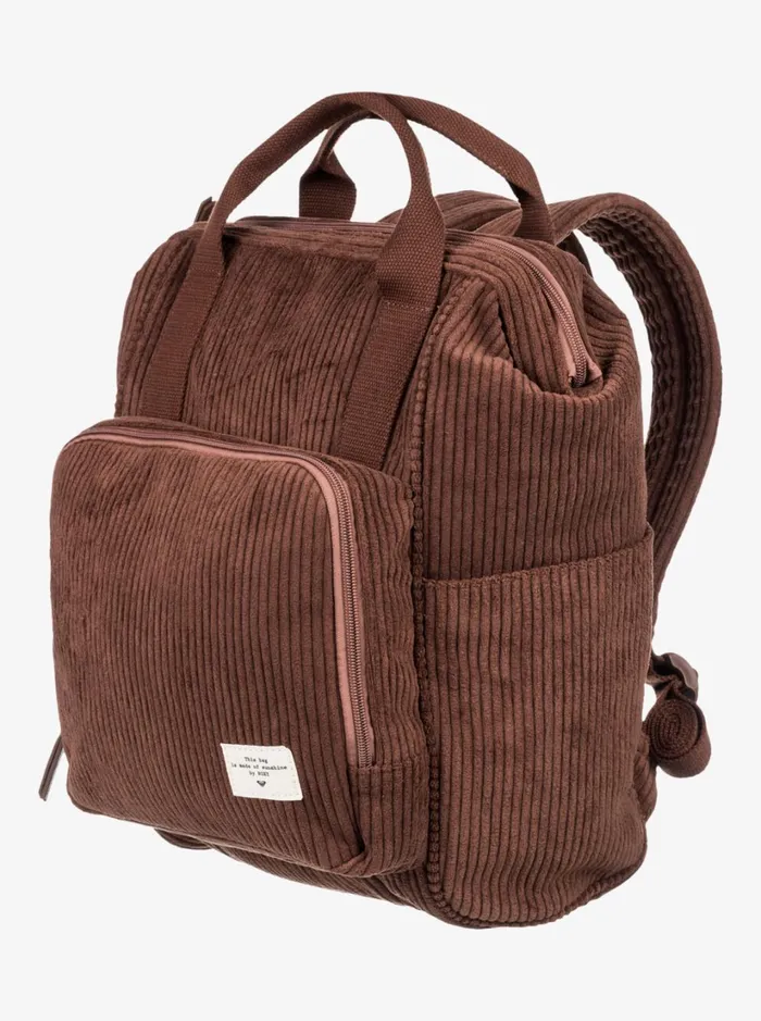 Roxy Backpacks Cozy Nature Medium Corduroy Backpack Bitter Chocolate 8211 Women