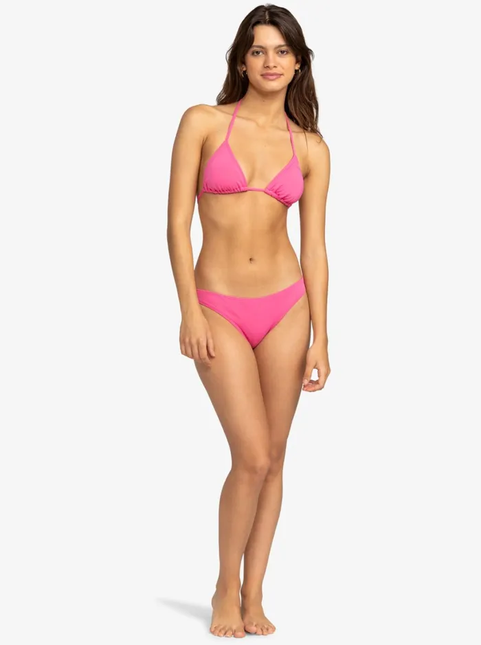 Roxy Bikinis Beach Classics Tiki Triangle Bikini Top Shocking Pink 8211 Women